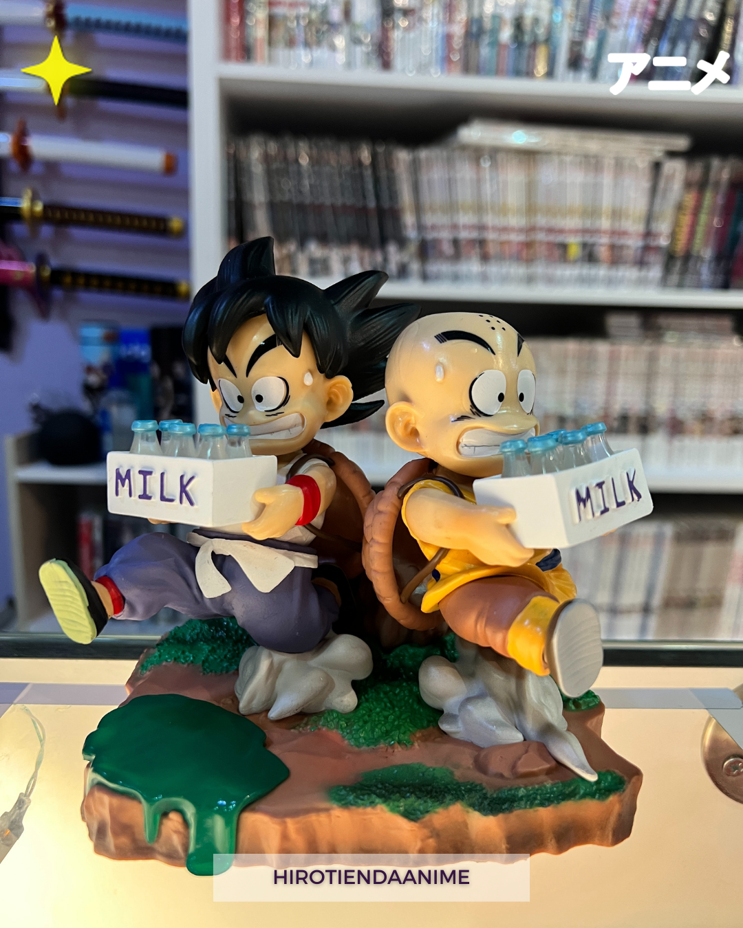 Figura Goku y Krillin - Entrenamiento Maestro Roshi
