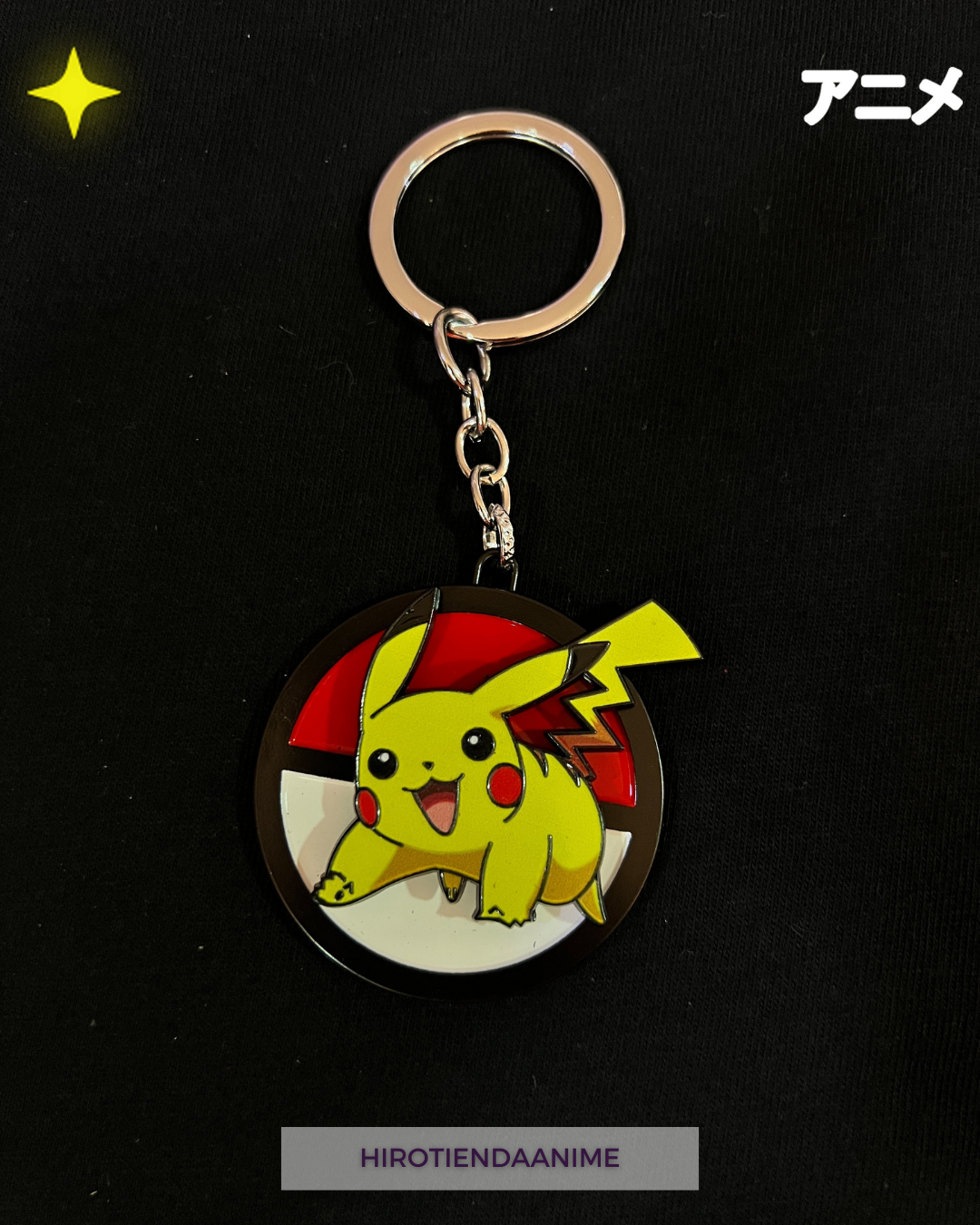 Llavero Spinner Pikachu x Pokébola-Pokemon