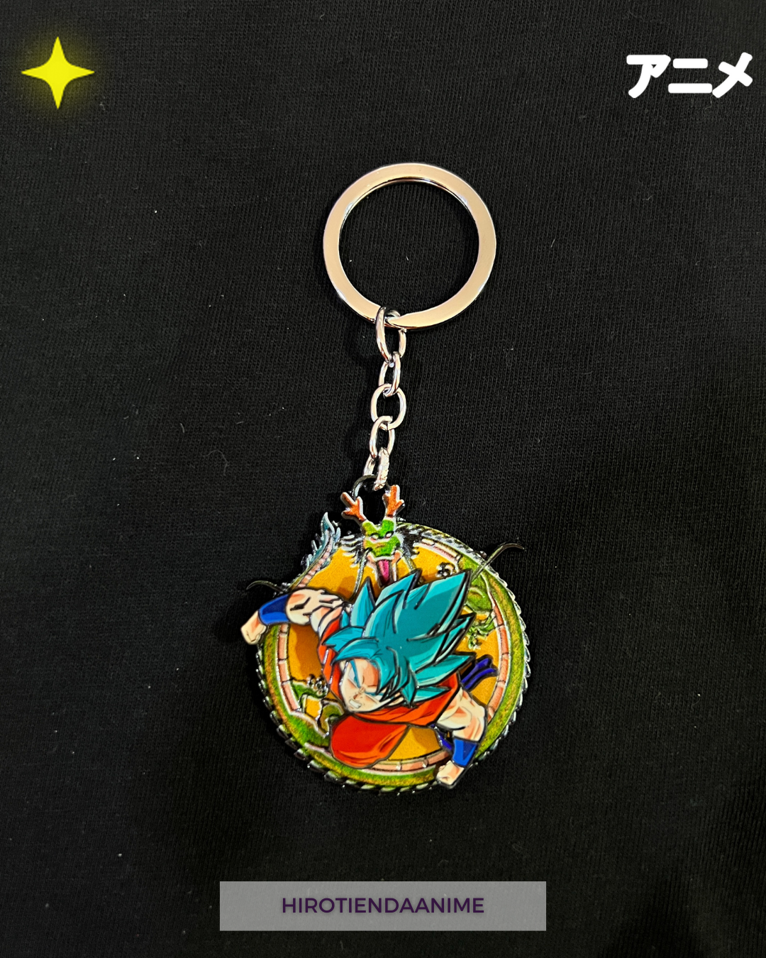 Llavero Spinner Goku Super Saiyan Blue-Dragon Ball