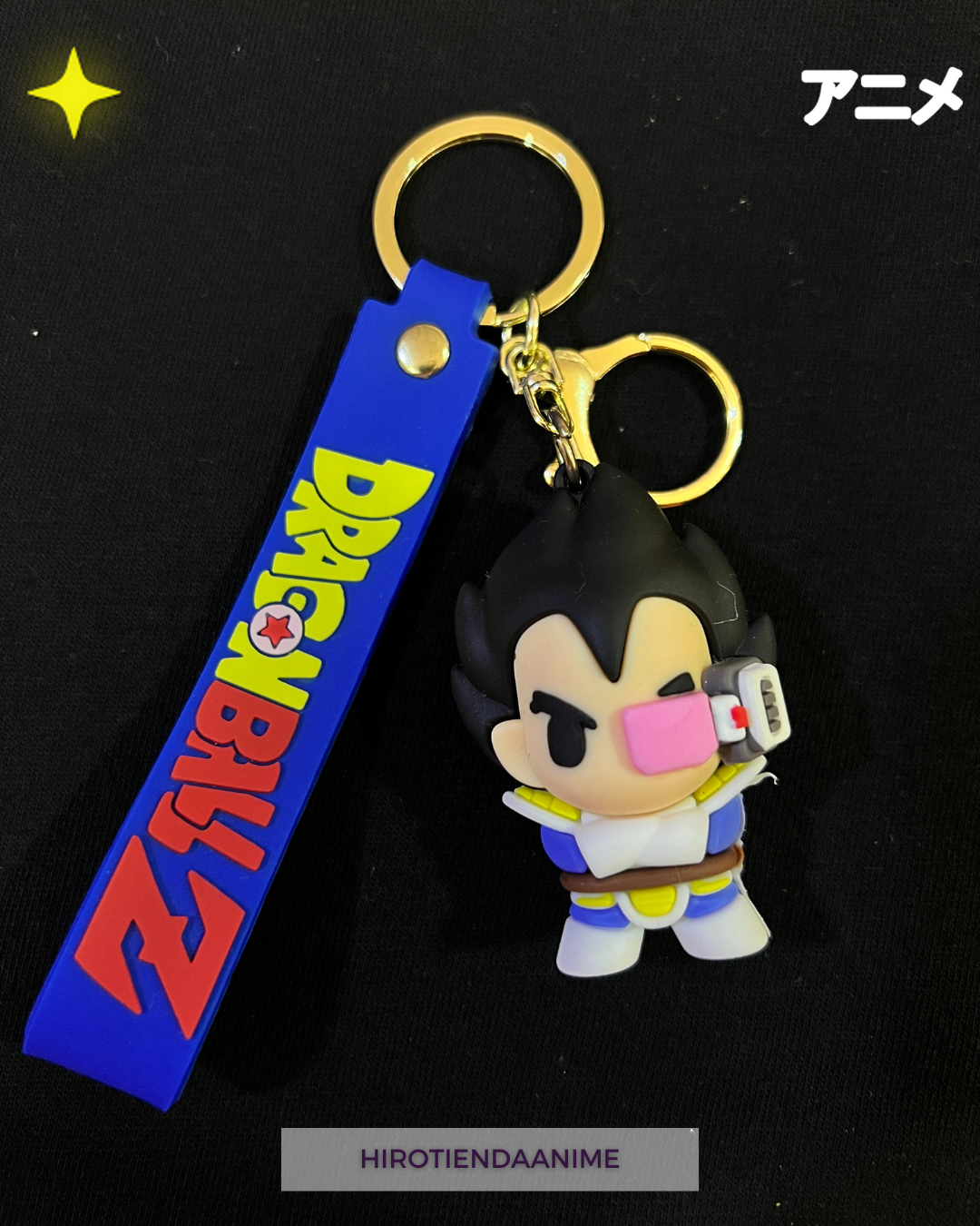 Llavero Goma Vegeta- Dragon Ball Z