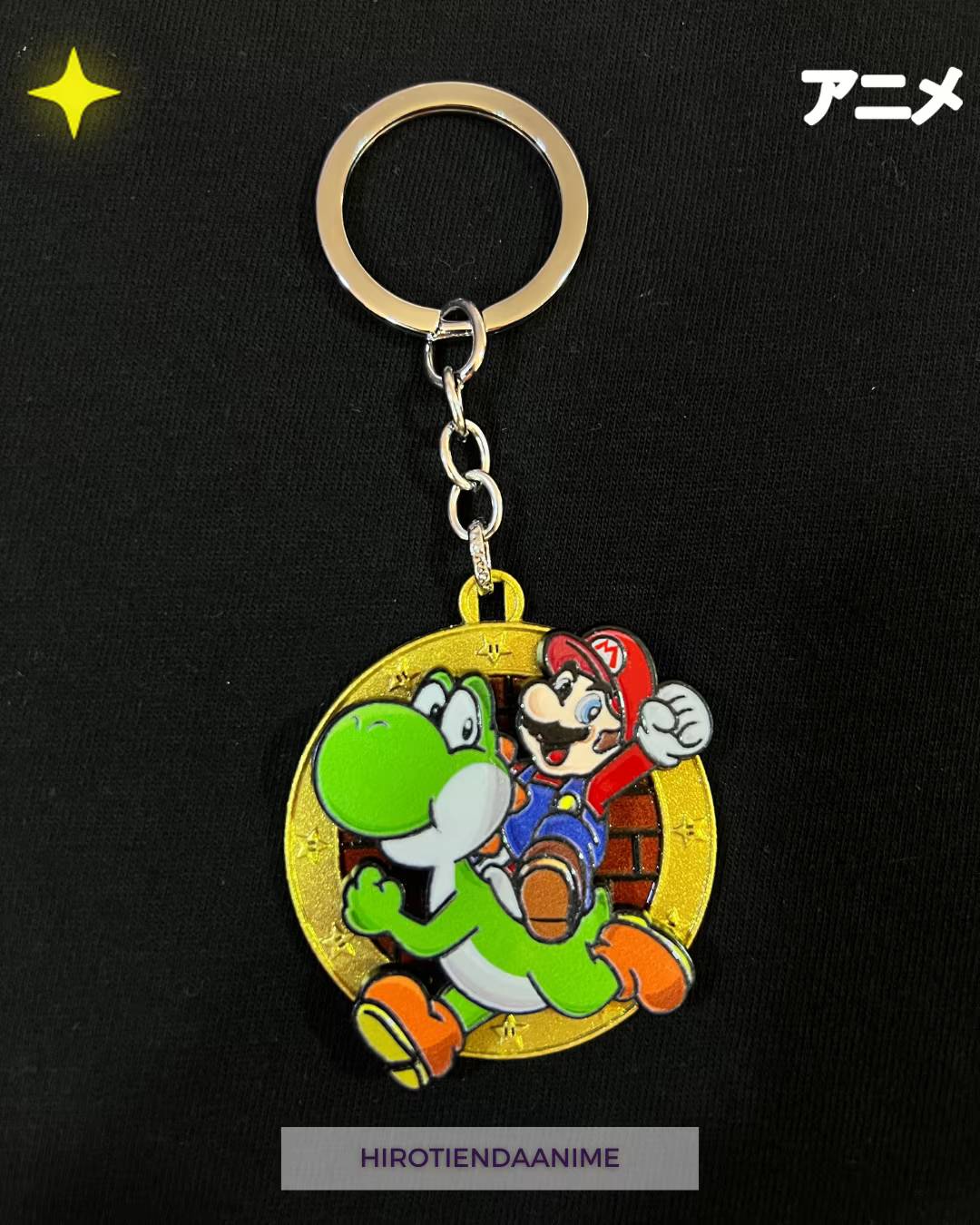 Llavero Spinner Mario & Yoshi - Super Mario