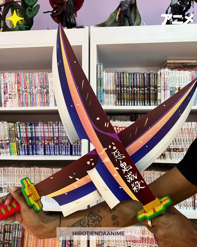 Espada Katana Kimetsu no Yaiba (Tengen Uzui) Madera