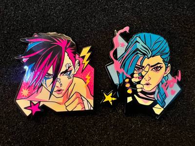 Pin Arcane Metalico Jinx-Vi