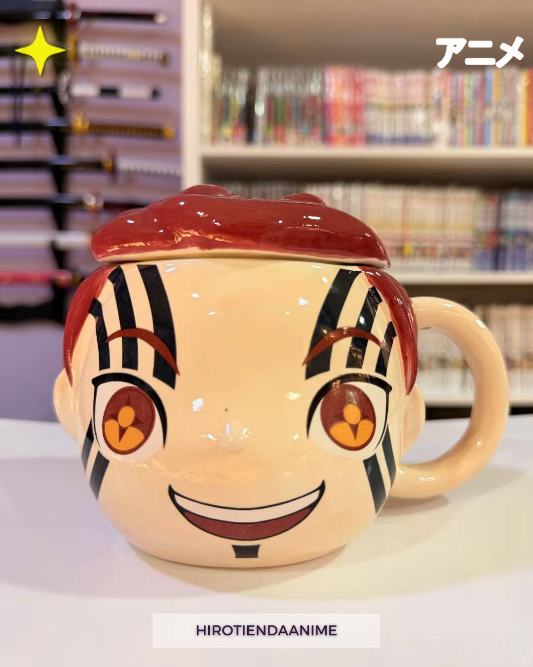 Taza Akasa Tercera Luna Superior - Kimetsu No Yaiba