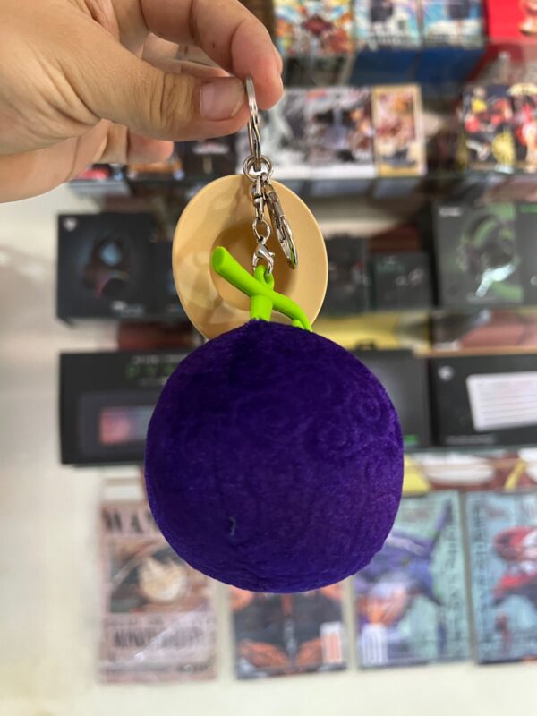 Llavero One Piece - Fruta peluche+sombrero