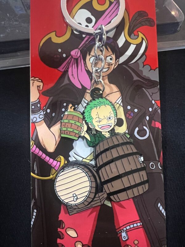 Llavero One Piece - Zoro barril