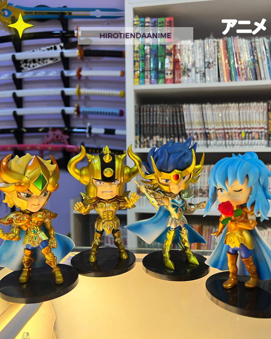 Set Figuras Caballeros del Zodiaco