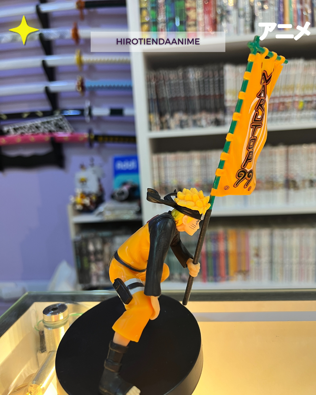 Figura Naruto con Bandera - Image 2