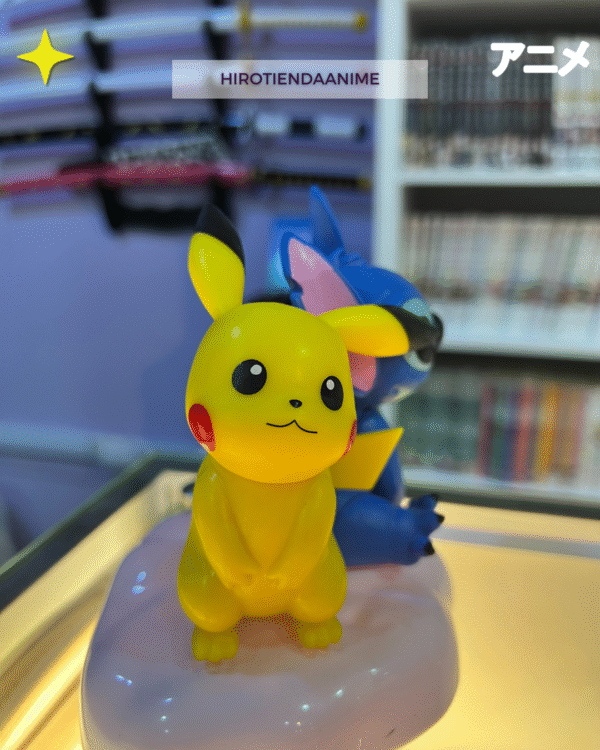 Figura Pikachu y Stich