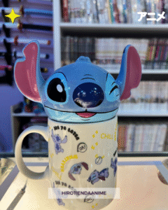 Taza Stitch con Tapa 3D Guiño